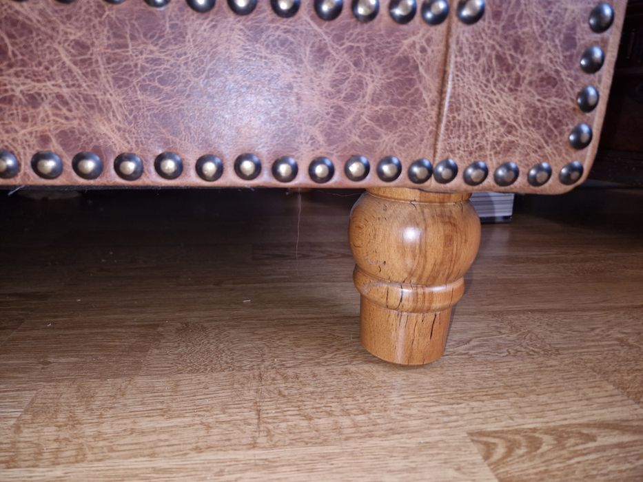 Sofa CHESTERFIELD SKÓRZANA kanapa bardzo elegancka Klasa i Kunst