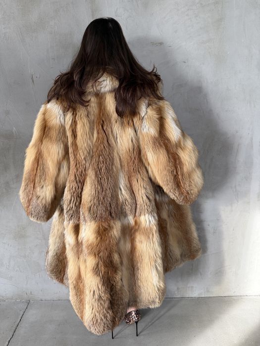 Шуба лисиця натуральна вінтаж 125см