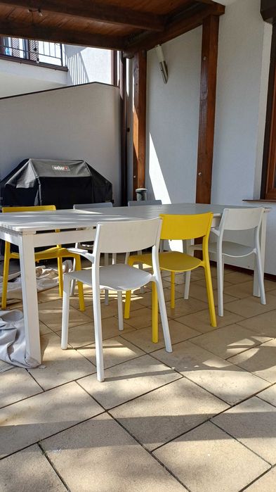 Stół ogrodowy Biały