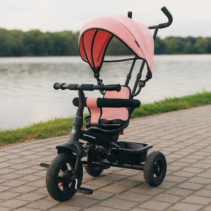 Mocny XXL Rower Trójkołowy Dziecięcy Pchacz Obracane Siedzisko Rower
