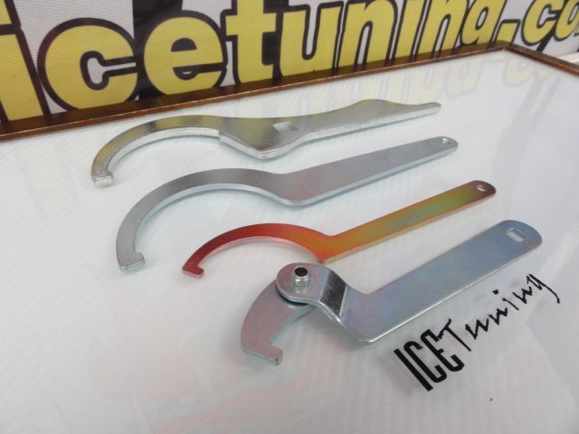Chave universal de afinação de/para coilovers com diâmetro de 0-70mm, 55mm, 75mm, 80mm