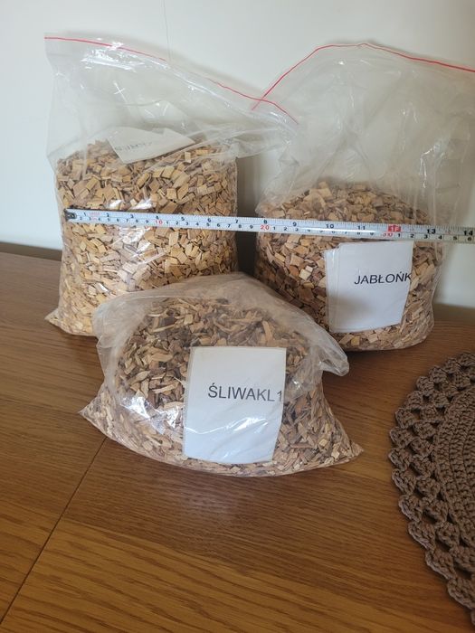 Zrębki wędzarnicze owoc śliwa czereśnia jabłoń