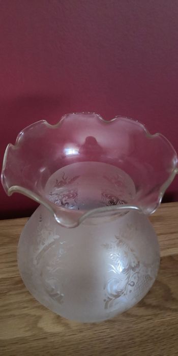 1 tulipa - vidro - para candeeiro