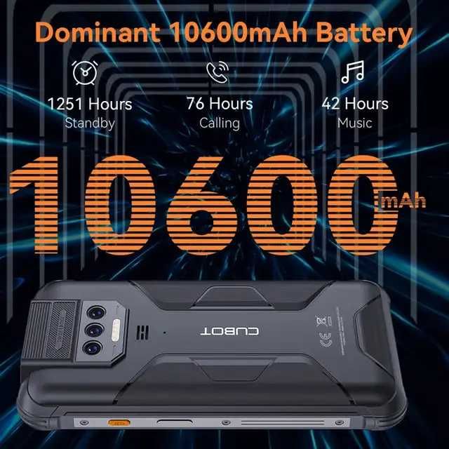 Смартфон Cubot KingKong 8 6/256Gb 10600mAh Защищенный + стекло