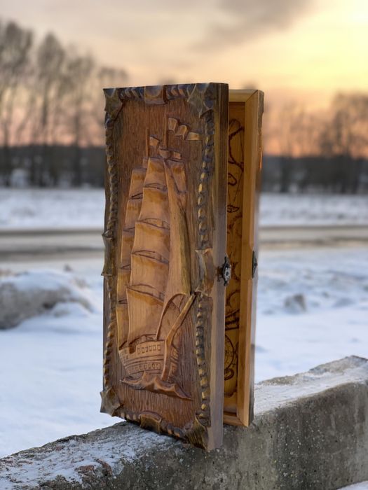 Нарди ручна робота корабель море вироби з деревини подарунок