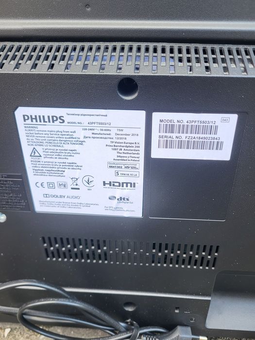 Tv PHILIPS  43cale