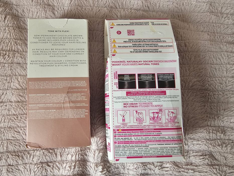 Toner/farba Revlon + Loreal Casting chłodny czekoladowy brąz