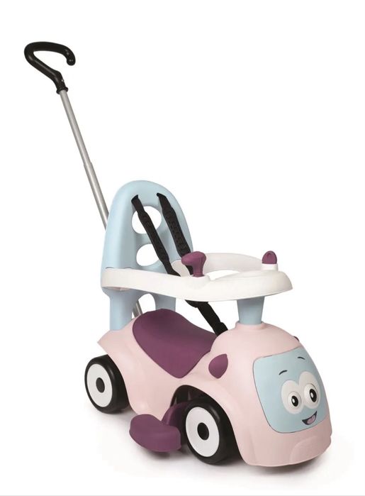 Машинка-каталка для малюка Smoby Toys Маестро 3 в 1 зі звуковими ефектами рожева (720305)