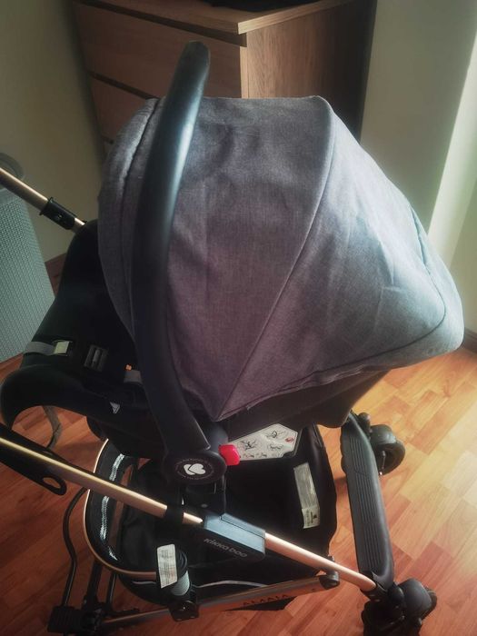 Carrinho de bebé com ovo