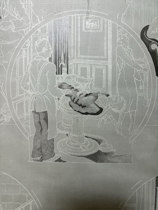 Conjunto de 4 antigas chapas de impressào - consultório de dentista