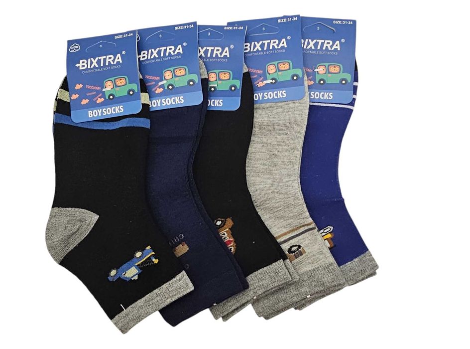 5x skarpety chłopięce BIXTRA 31-34