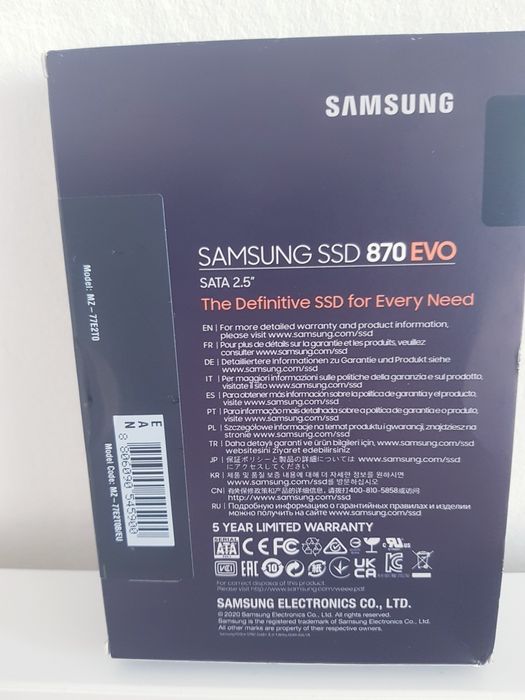 Nowy dysk SSD Samsung 870 EVO Sata 2.5", 2TB