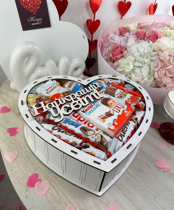 ПОД ЛЮБОЙ БЮДЖЕТ! Подарок на 8 марта девушке. Бокс со сладостями
