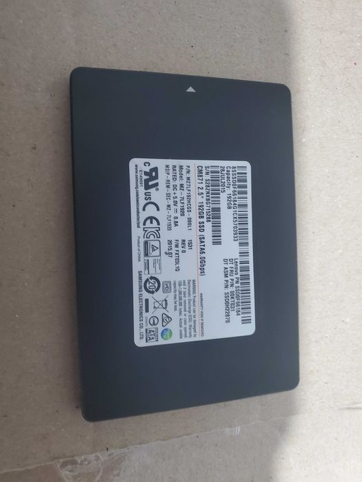 SSD Samsung CM871, 2.5" 192Gb, SATA 6.0Gb/s
