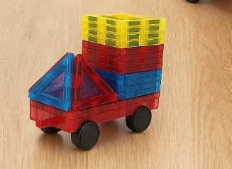 Duże Klocki Magnetyczne 3D 45 elementów Konstrukcyjne Magnetic Panele