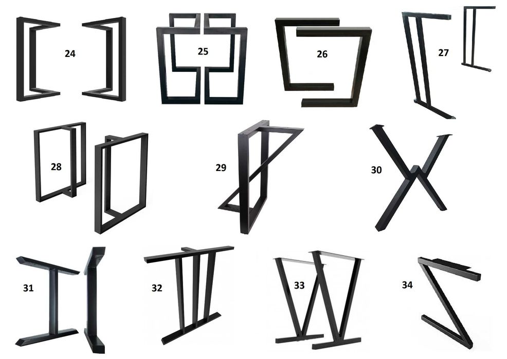 Ніжки опори для столу лофт Металева основа для столів Ножки стіл Лофт