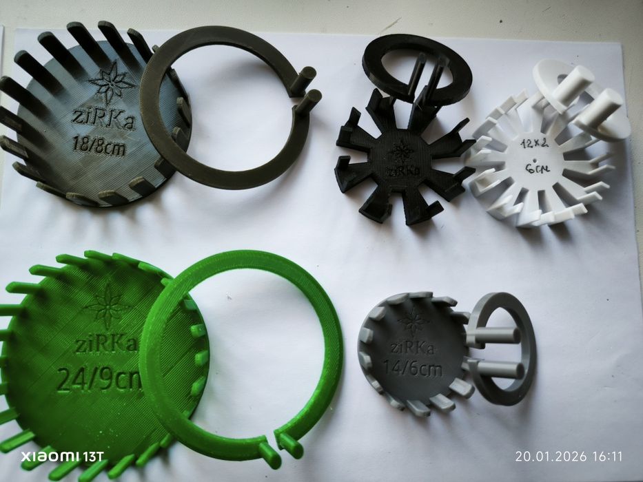 Форми (станочки)  для створення сніжинок з соломи