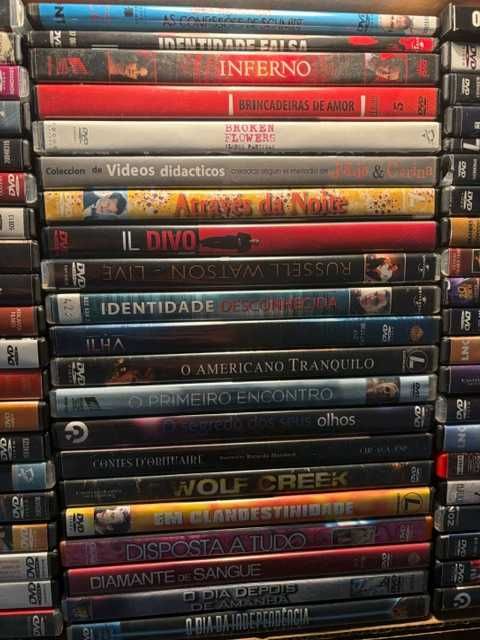 DVDs - Coleção privada de cinema de autor, independente e premiado. Ex: Mulholland Drive, Paris Texas, A Rede Social, Gran Torino, e muitos outros.