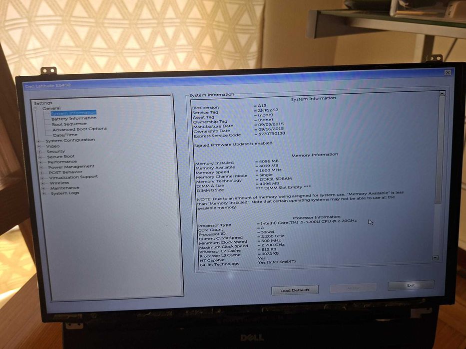 Dell Latitude E5450 | Para Peças ou Recuperação