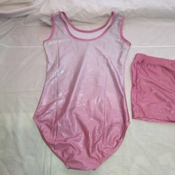 Дитячий купальник (трико) + шорти для художньої гімнастки і танців