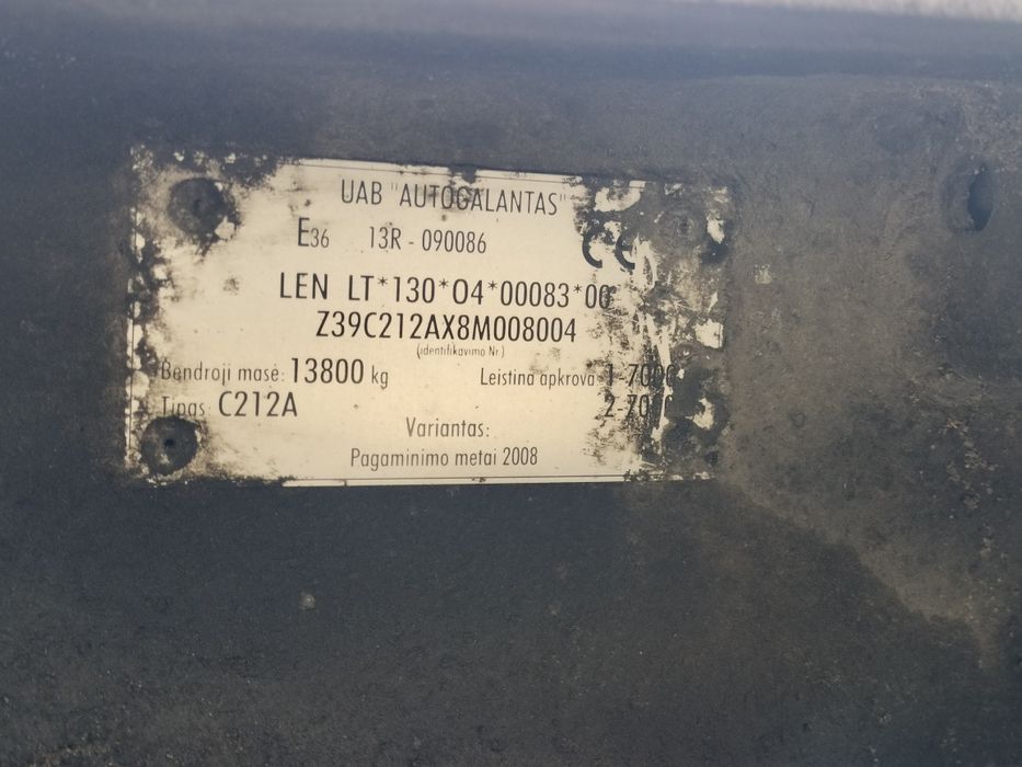 Przyczepa dwuosiowa , cała w ocynku