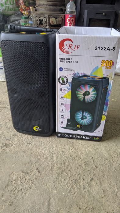 Портативна Bluetooth колонка RIF REFCO ® 2122A-8, потужність 200 Вт, д