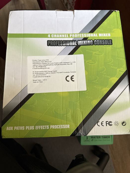 Misturadora de Som 4 canais - Leus F4x