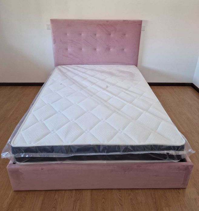 Camas de Casal Estofadas de Luxo 199€ Disp. em Várias Cores! 190x140m!