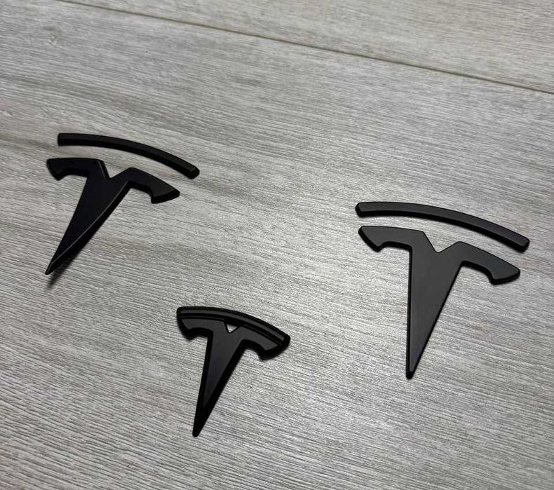 Значок на капот, багажник, руль Тесла, емблема Tesla, логотип
