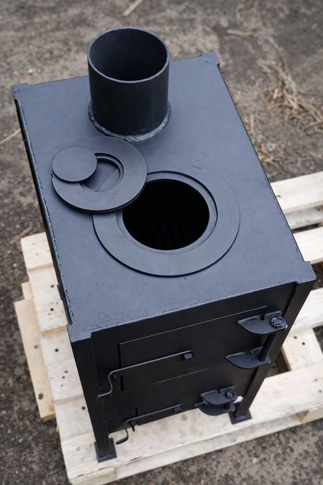 Польова пічка буржуйка сталева піч мала блиндажная печка буржуйка печь