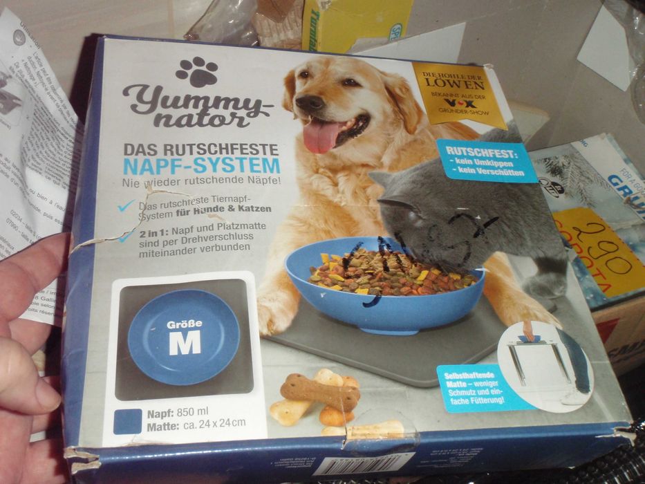 Miska dla psa, kota z podkładką -