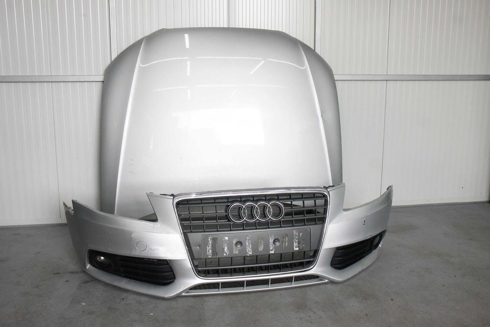 Maska zderzak przód błotnik pas wzmocnienie czołowe Audi A4 B8 srebrny