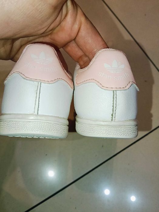 Adidasy trampki półbuty sneakersy adidas skóra tenisówki 24 różowe