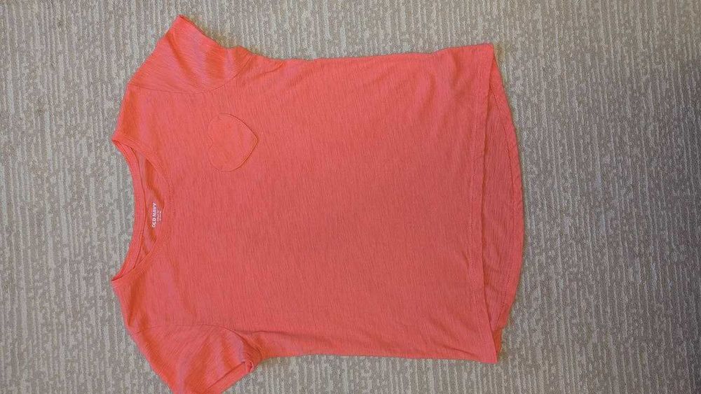 Дитяча футболка OLD NAVY  в чудовому стані для дівчинки коралового кольору