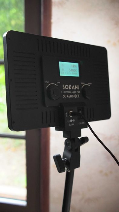 Luz LED Sokani P25 | Luz Principal profissional para vídeos/gravações