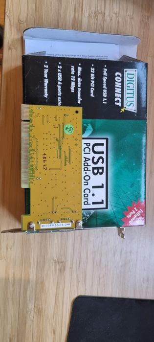 Placa 2x USB formato PCI