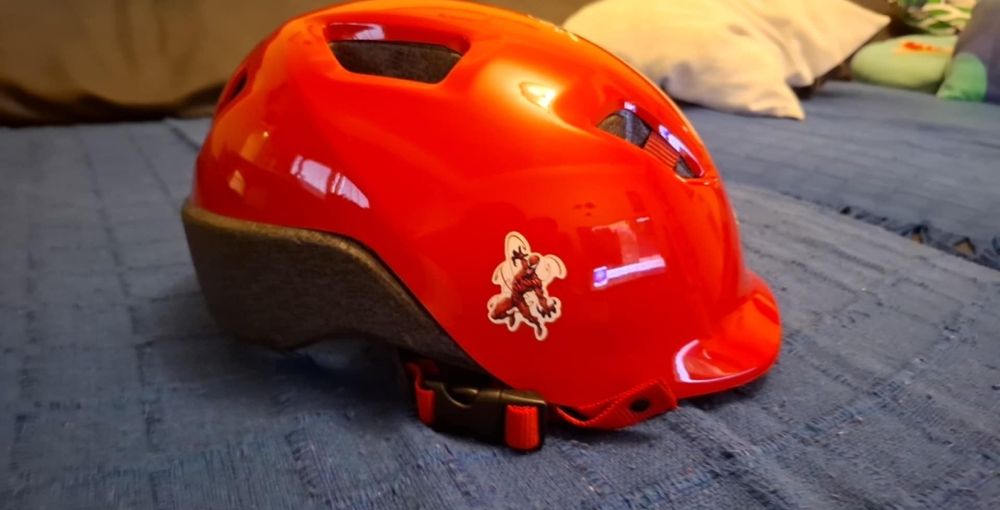Capacete Bicicleta de criança 500 vermelho da Decathon
