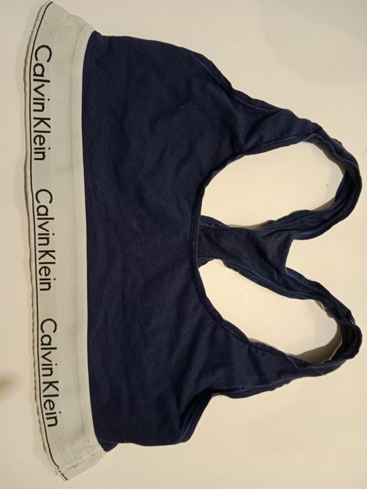 CK granatowy stanik sportowy Calvin Klein S 36