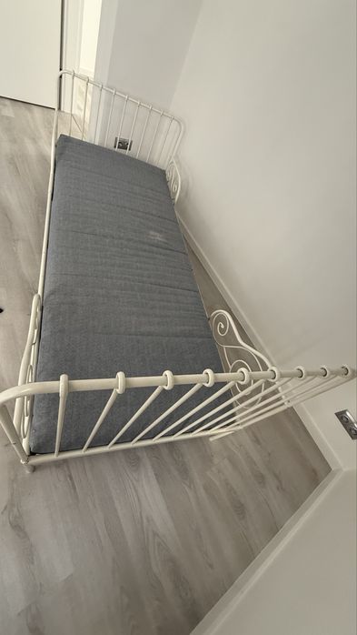 Łóżko IKEA MINNEN 80x200 + stelaż LURÖY + materac ÅGOTNES