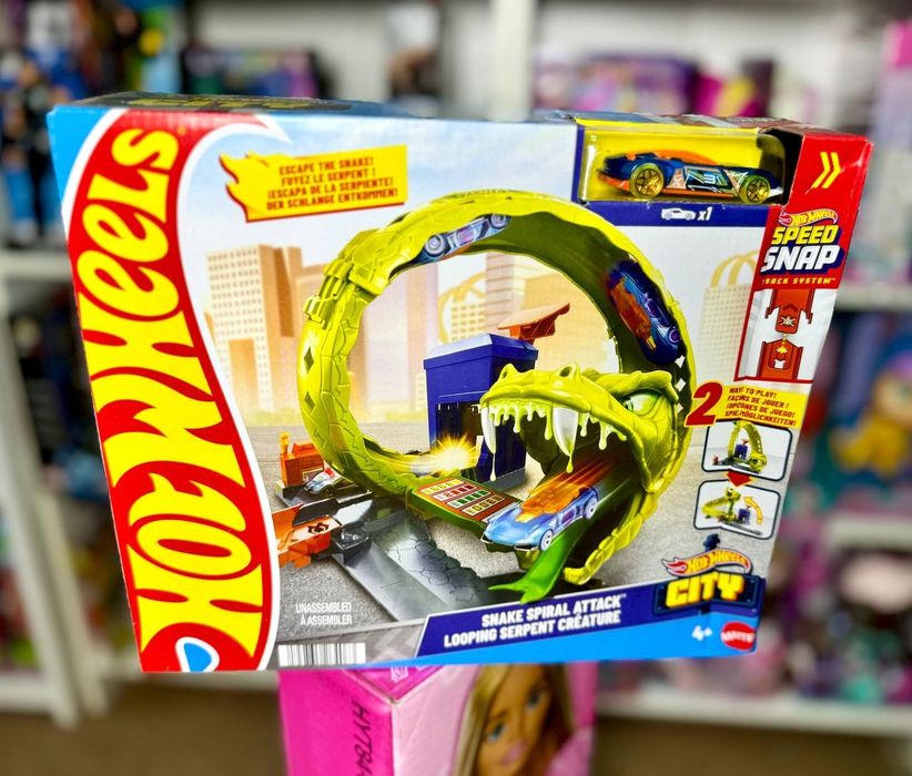 Ігровий набір Hot Wheels City Спіральна атака Змії!