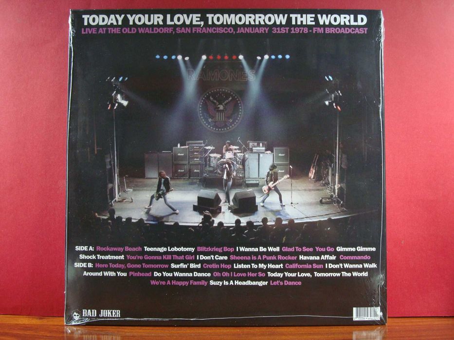 Ramones - Today Your Love, Tomorrow.../ Novo - Selado / LP / EU / 2015
