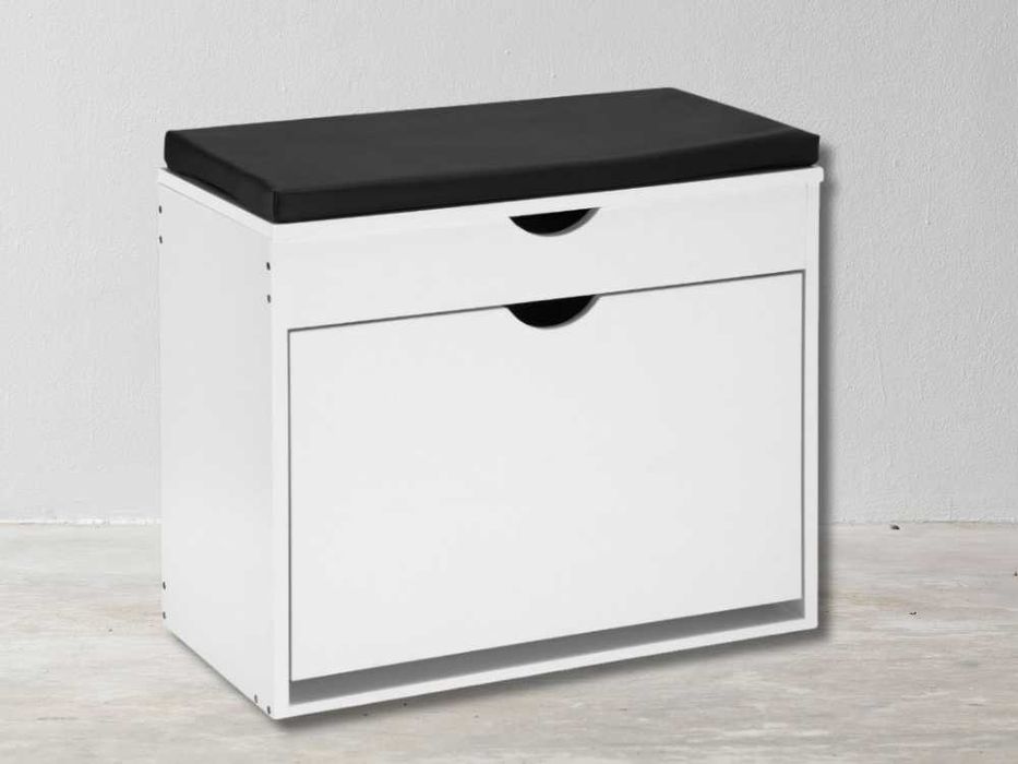 Szafka Regał na Obuwie Siedzisko Ławeczka 60x53cm Biały