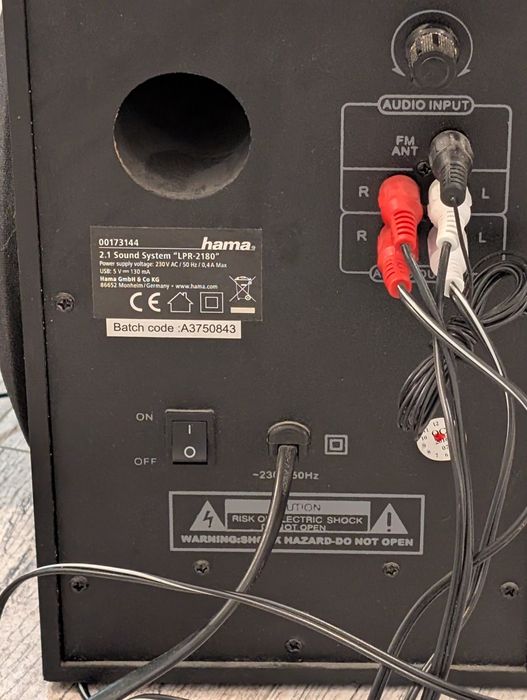 zestaw głośników komputerowych Hama 2.1.