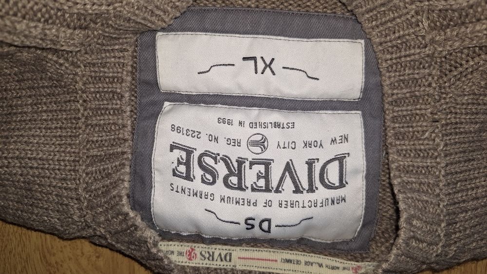 Sweter męski brązowy Diverse XL