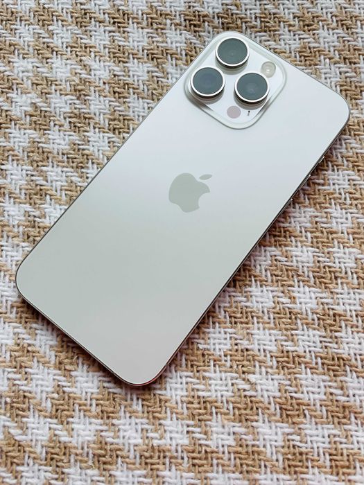 IPHONE 15 PRO MAX 256Gb 89 циклів White Titanium NEVERLOCK ( 28292)
