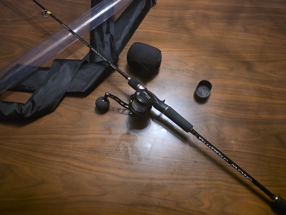 Conjunto Slow Jigging Premium COMPLETO: Barros Zero + Hart Brutal GT 50 SLL + Acessórios (Estado: Novo)