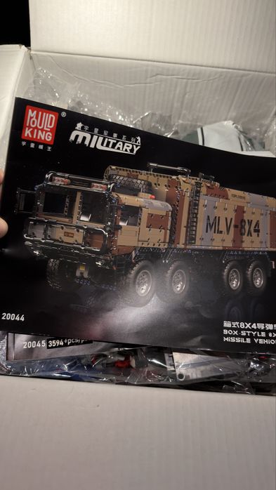 Mould King 8x4 Caminhão De Foguete Rc Camuflagem Militar 20044