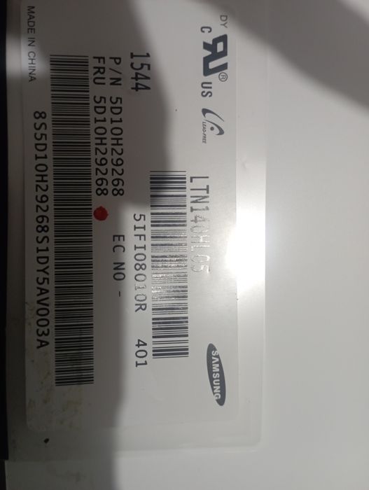 Ecrã 13.3 e 14 30 pinos slim