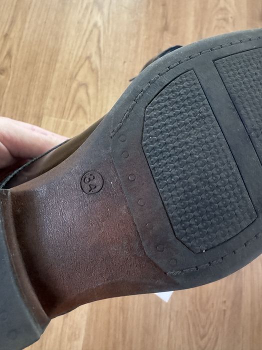 Buty skórzane komunia 34 komunijne czarna skóra