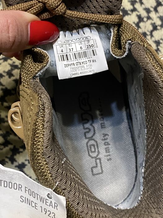37р, 39р. Ботінки берці LOWA Zephyr GTX Mid TF Coyote Op